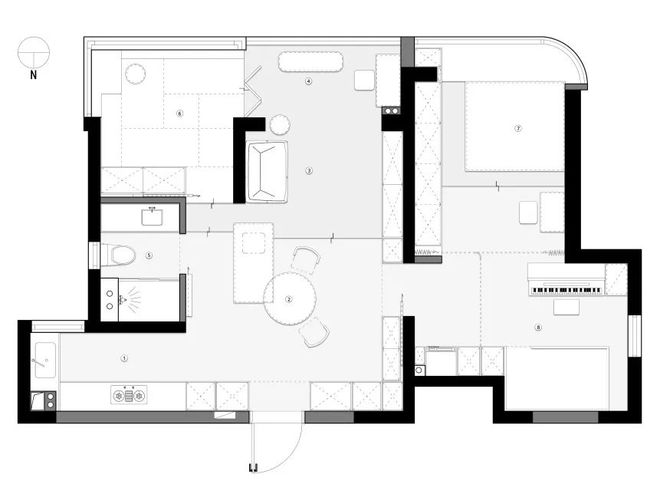 m²全屋打通采光翻倍不要太舒服～AG真人游戏平台南京夫妻俩的93(图14)